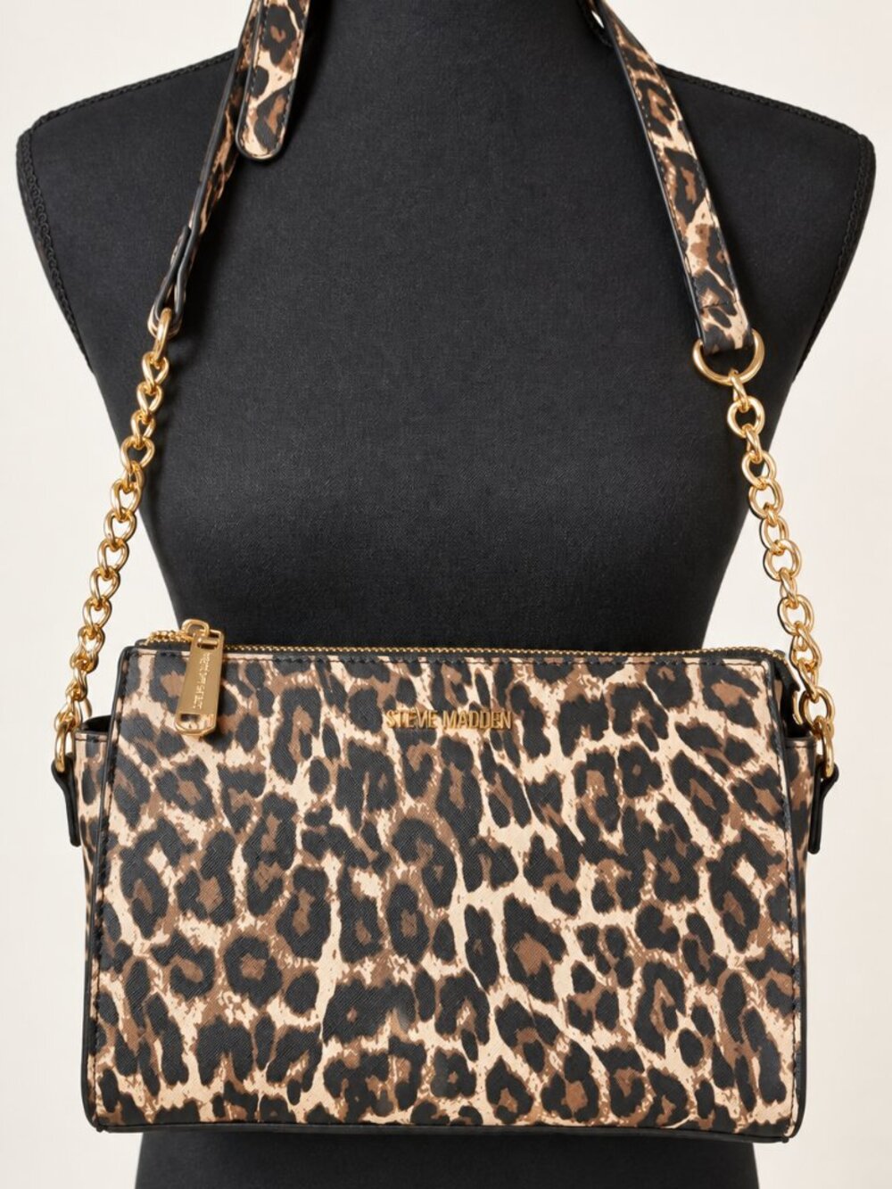 Steve Madden Leopard Crossbody Bag NWT Brown